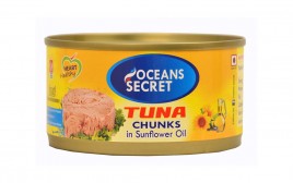 Oceans Secret Tuna Chunks In Sunflower Oil  Tin  180 grams
